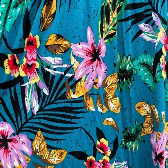 Xpenyo woman’s maternity tropical design stretchy wrap top maxi dress - Picture 4 of 6